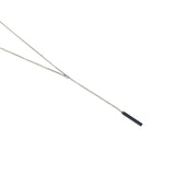 Collier No-Way argent/petrole