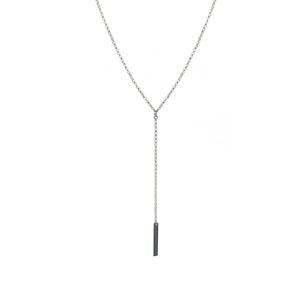 Collier No-Way argent/petrole