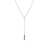 Collier No-Way argent/petrole