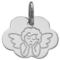 Médaille nuage ange penseur 9ct