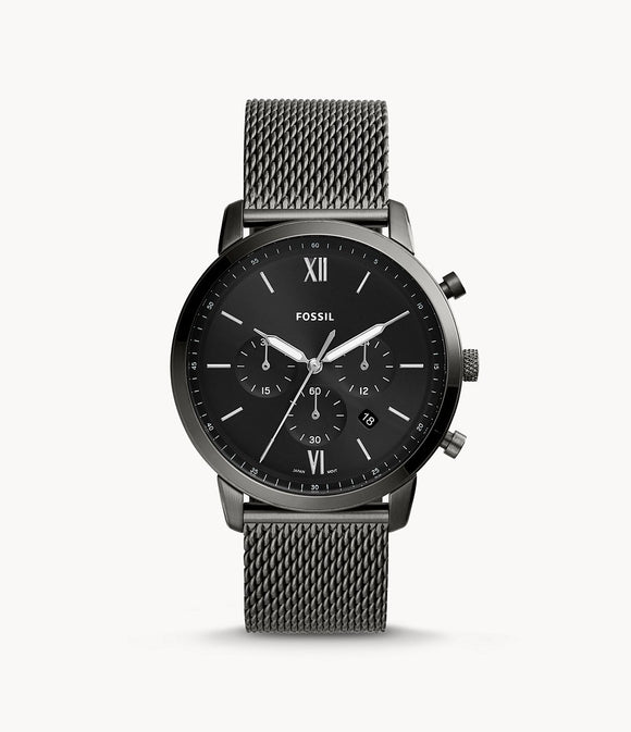 Chrono Neutra milanais acier anthracite