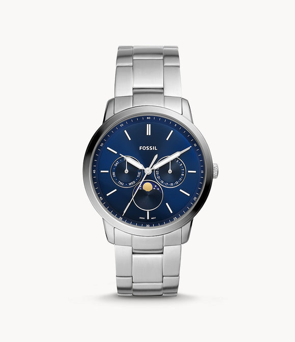 Chrono Neutra acier multifonction avec phase lunaire