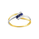 Bague en or 18ct et saphir 322-41