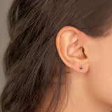 Boucles d'oreilles en or 18 ct et saphir 384-385