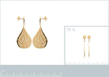Boucles Plaqué or Edith