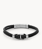 Bracelet Fossil Léo noir