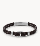 Bracelet Fossil Léo brun