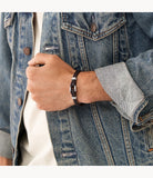 Bracelet Fossil Léo brun