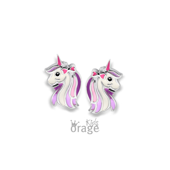 Boucles Têtes de Licornes K2565