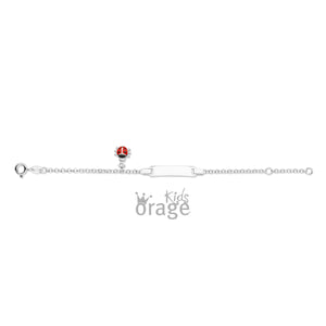 Bracelet identité bébé coccinelle