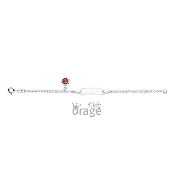Bracelet identité bébé coccinelle
