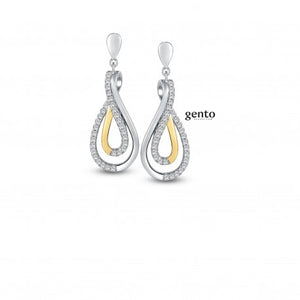 Boucles d'oreilles bicolore Annie  MB09