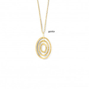Collier en vermeil (argent plaqué or) Florine
