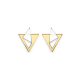 Boucles mini prisme miroir/or
