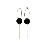 Boucles Moon Argent / Petrol
