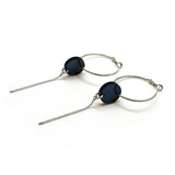 Boucles Moon Argent / Petrol