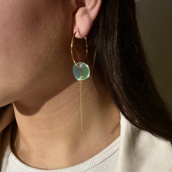 Boucles Moon Or / Irisé