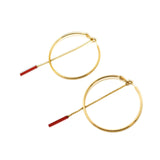 Boucles No-Way Doré/Rouge
