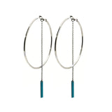 Boucles No-Way Argent/Vert Canard