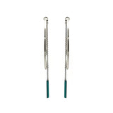 Boucles No-Way Argent/Vert Canard