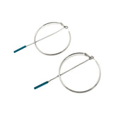 Boucles No-Way Argent/Vert Canard
