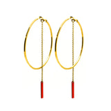 Boucles No-Way Doré/Rouge