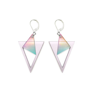 Prism pendentes argent / irisé