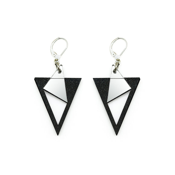 Prism pendentes KIDS argent / noir