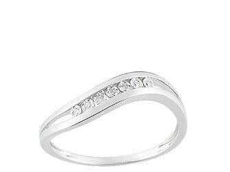 Bague en or blanc 18ct et diamants 305-46