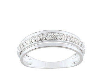 Bague en or blanc et diamants 305-49