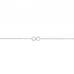 Bracelet infini zirconium Argent 2