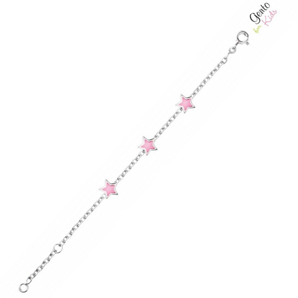Bracelet étoiles roses