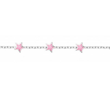 Bracelet étoiles roses