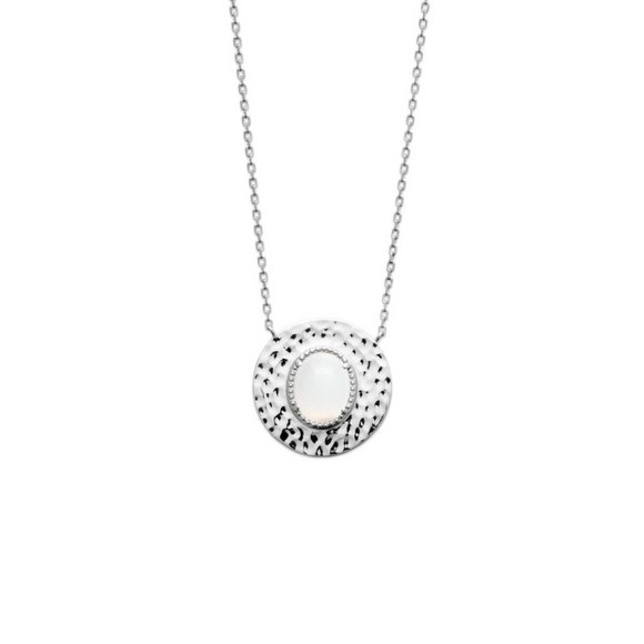 Collier pierre de lune et argent