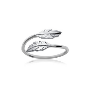 Bague Plume en argent