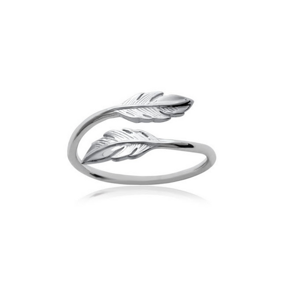 Bague Plume en argent