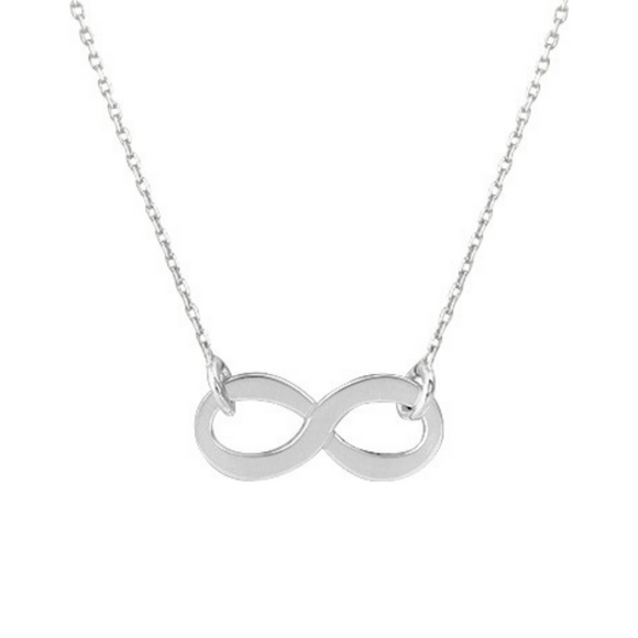Collier infini en or blanc 9ct