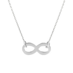 Collier infini en or blanc 18ct