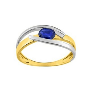Bague en or 18ct et saphir 322-27