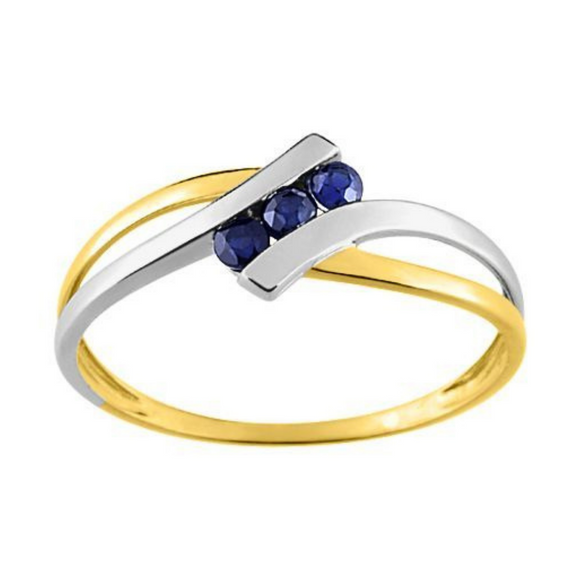 Bague en or 18ct et saphir 322-41