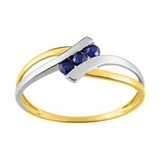 Bague en or 18ct et saphir 322-41