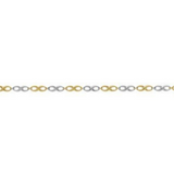Bracelet infini bicolore en 9ct