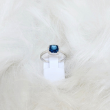 Bague en or blanc 18 ct et topaze london 307-101