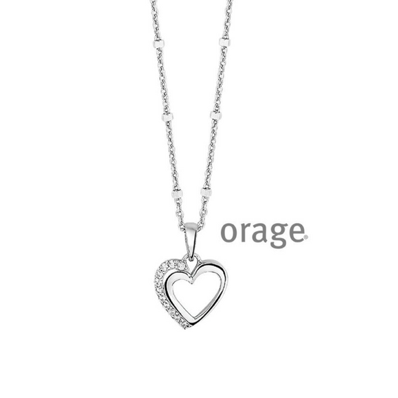 Collier coeur V1217