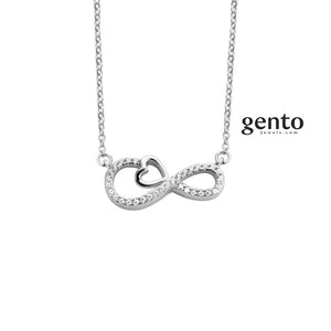 Collier infini et coeur