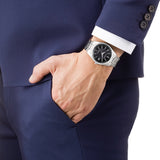 Radio pilotée Eco-Drive acier noir