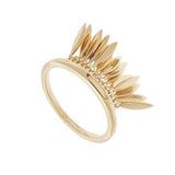 Bague pampilles en plaqué or