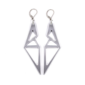 Boucles BAT KIDS Argent Miroir