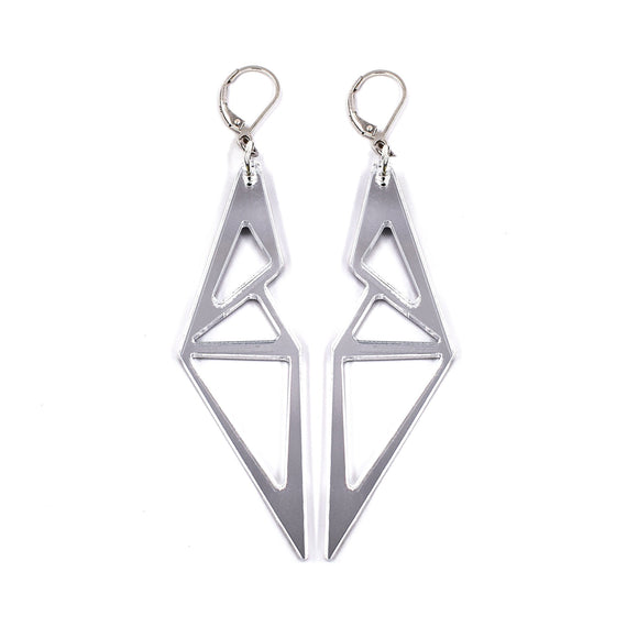 Boucles BAT KIDS Argent Miroir