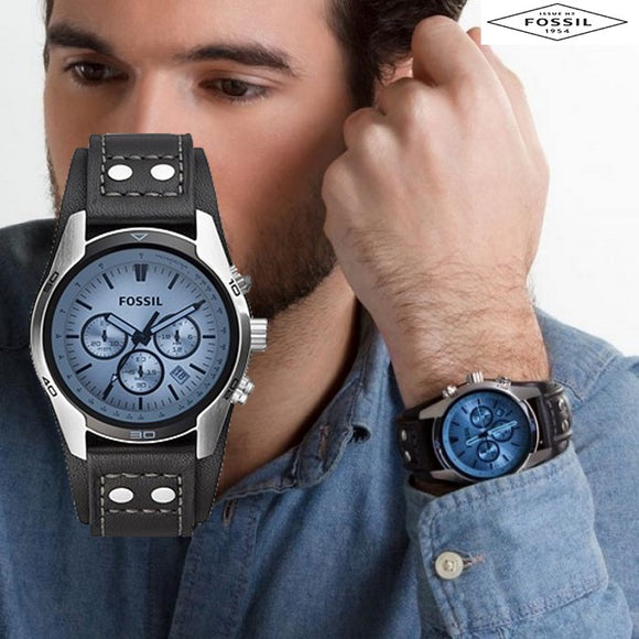 Chrono Coachman bleu et noir